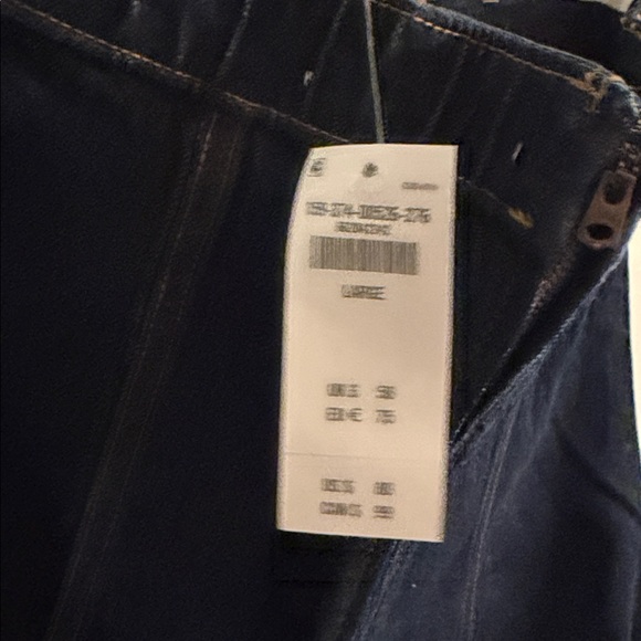 Abercrombie & Fitch Mara dark blue strapless denim dress size large - Picture 3 of 4